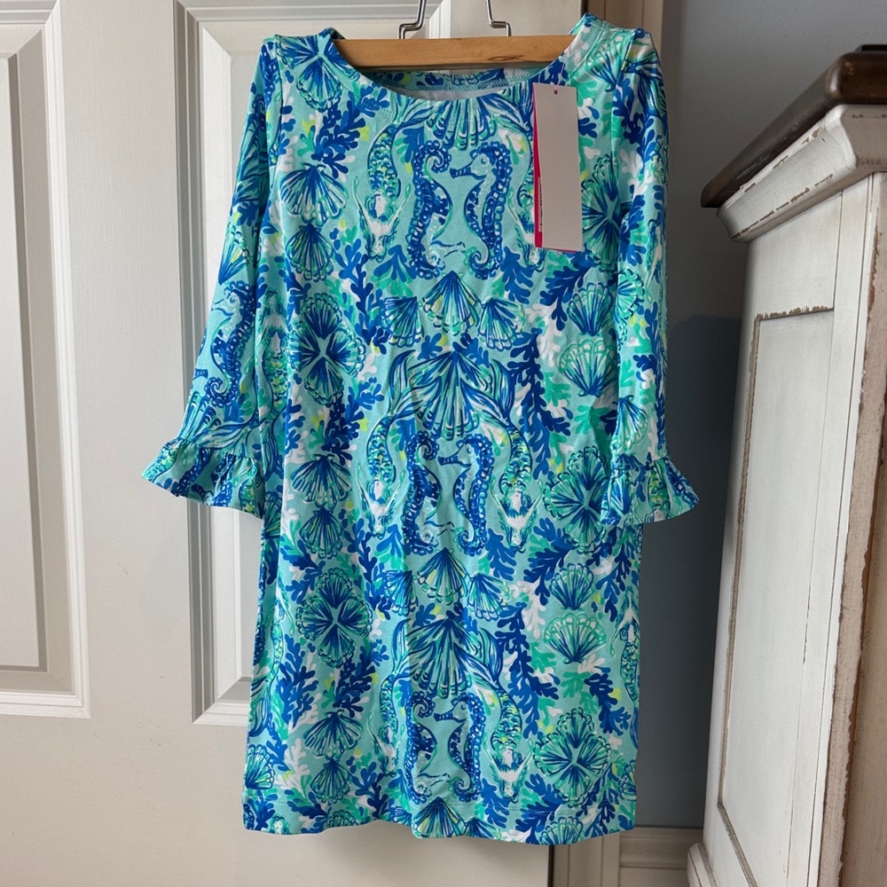 Lilly Pulitzer Kids Dress - mini Sophie Ruffle in seeing double m 6/7